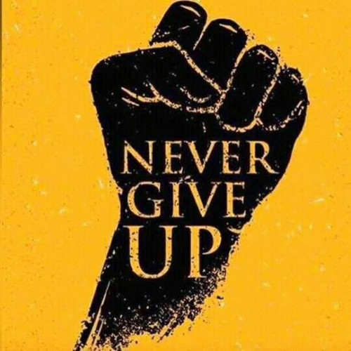 Never give up Image